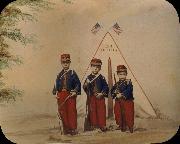 unknow artist Three Boys in Zouave Costume oil painting reproduction